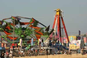 The North American Midway Entertainment rides were in full tint.