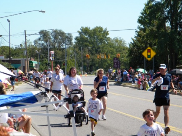Courtesy photo from Run for the Rolls, which takes place before the Chelsea Community Fair Parade each year.