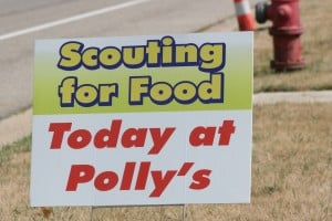 Scouting for Food sign