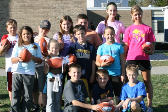 File photo of last year's punt, pass and kick competition sponsored by the Chelsea Kiwanis. 