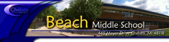 Beach Middle School logo