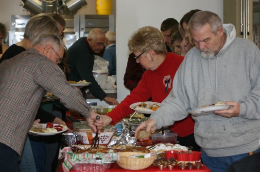 File photo. Christmas lunch at Our Savior Lutheran Church.