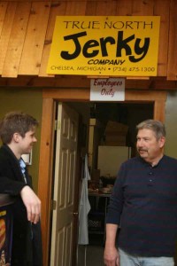 Andrew DeLong of Glee Cake and Pastry and Joe W of True North Jerky Company. 