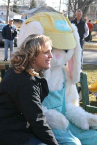 Kids of all ages had their photo taken with the Easter Bunny. 
