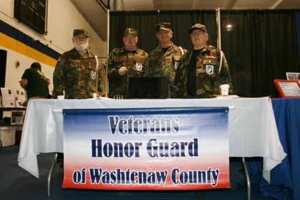 The Veterans Honor Guard of Washtenaw County were on hand at the Chelsea Spring Expo 2013.
