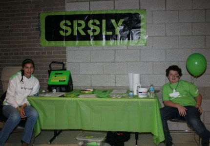 The SRSLY table at the Chelsea Spring Expo Saturday.
