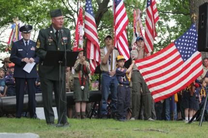Craig Maier was master of ceremonies for the annual Memorial Day service at Oak Grove Cemetery on May 27.