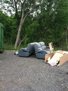 Here's what was dumped at the recycled site on Old Manchester Road. 