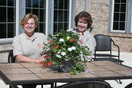 Patti Schick and Susan Bauer of the Chelsea Area Chamber of Commerce. 
