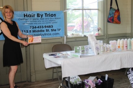 Did you see Cindy Triveline's booth, Hair by Trios?