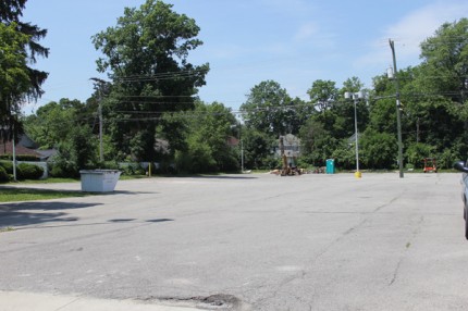 A view of the Palmer lot. 