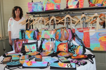 Beautiful hand painted purses were also for sale. See something you like, contact the artist at www.jackieludtke.etsy.com.