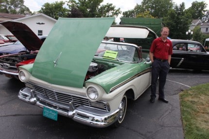 Allen Cole and his car were one of more than 300 classic cars in the annual car show during the Sounds and Sights Festival.