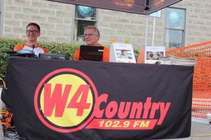 Craig Common waits to be interviewed on W4 Country.