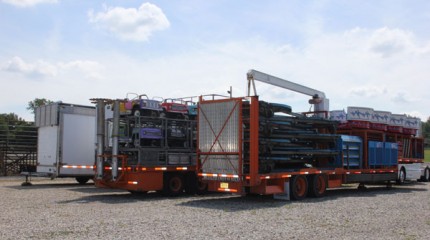 Countdown to fair in photos: Midway rides begin arriving - Chelsea ...