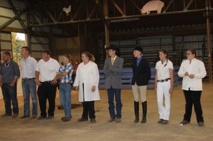 Group photo of all the senior showman after the competition.