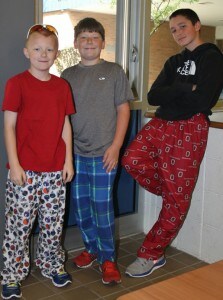 pajama day high school boys