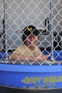 File photo. Me in the Chelsea Lions Club dunk tank after the first splash.