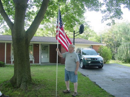 Courtesy photo. Old Glory in place.
