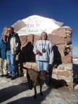 Courtesy photo. Nancy and Tula in Pike's Peak.