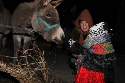 A live nativity complete with animals was just one of the many events during the first night of Hometown Holiday.