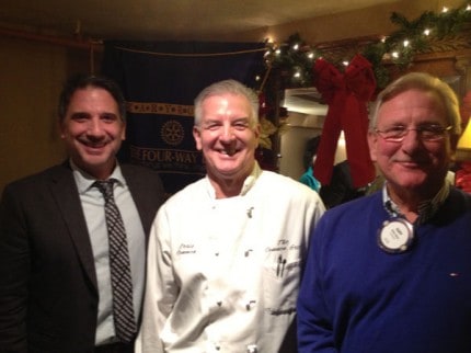 Courtesy photo. Pictured l to r are Bill Harmer, president of Rotary, Craig Common, owner of Common Grill and Gary Zenz, Rotary president elect.