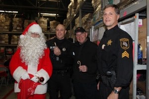 Santa asked these deputies if they'd been naughty or nice.