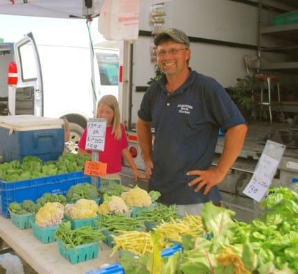Courtesy photo. The Wednesday Bushel Basket farmer’s market offers more than 15 vendors providing seasonal produce, as well as other artisan products such as bread, honey, jewelry, jam and more.