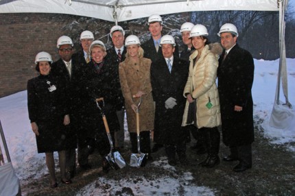 Chelsea Community Hospital held a groundbreaking ceremony for its new cancer center Thursday evening. 