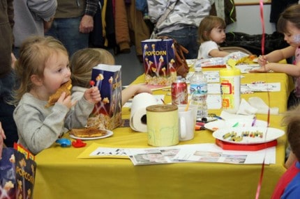 Grilled cheese please at the American Legion Post 31 first kid's 25-cent carnival Sunday. 