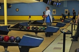 A scene from the bowling fundraiser.
