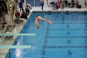 Courtesy photo. Jacob Burris diving.