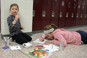 Another scene from K-Day at Beach Middle School Tuesday morning.