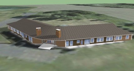 Courtesy rendering. Kingscott Architect's rendering of the finalized Fr. Guanella Hall at St. Louis Center. 