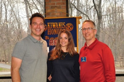 Courtesy photo. Patrick Record, Lizzy Alfs, business reporter for the Ann Arbor News and John Knox.