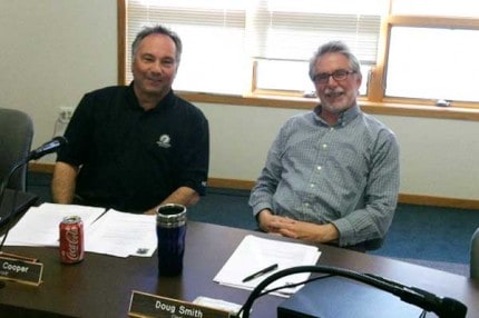 Doug Smith (right) with Scott Cooper
