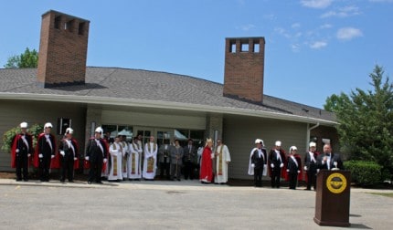 A scene from the dedication ceremony of Fr. Guanella Hall for Assisted Living. 