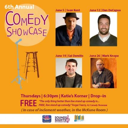 summer of comedy at CDL poster