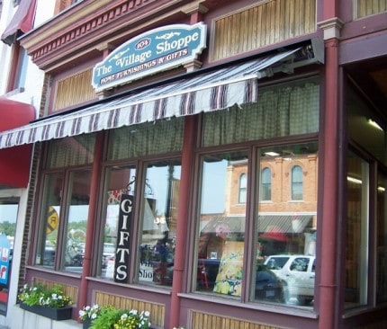 Photo by Lisa Carolin. The Village Shoppe store front.