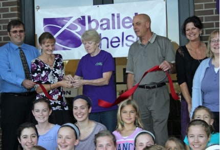 The official ribbon cutting at Ballet Chelsea on Friday afternoon.  