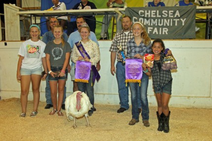 Grand champion turkey owned by Grace Willis and purchased by Gar's Plumbing/Alan Hale Trenching. 