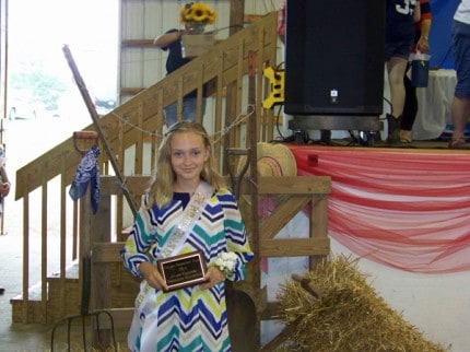 Photo by Elizabeth Richardson. Katie Wickman was named runner-up junior homemaker of the year. 