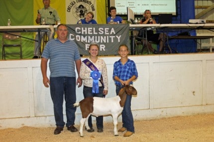 Reserve grand champion goat was owned by Luke VanNatter and was purchased by Nixon Farms, LLC.