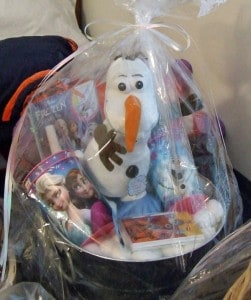 One of the many basket that will be part of the Wally Steinaway benefit. 