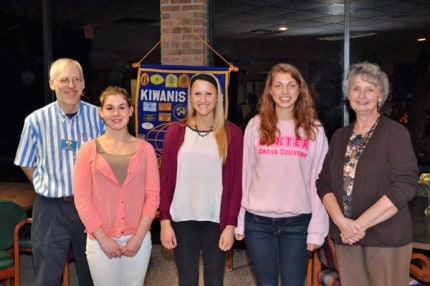 Courtesy photo. Pictured here from left to right are: Bob Milbrodt, Kiwanis Club member, Reiley Merrill and Rachael Yordanich with the CHS Key Club, Isabel Kipke with the DHS Key Club, and Sue Dailey, a member of the Ann Arbor Kiwanis Club and the DHS Key Club Adviser.