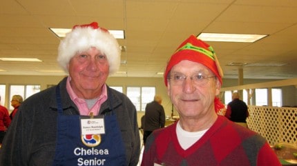 Courtesy photo. Past president of the Chelsea Senior Center board Jim Randolph and new present Jim Alford.