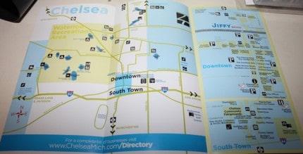Check out this wonderful map in the new ChelseaMich visitor brochure. 
