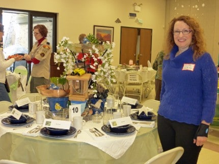 Courtesy photo. Jennifer Fairfield and The Garden Mill Table at the Festival of Tables. 