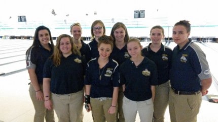 Courtesy photo. Members of the Chelsea High School girls bowling team.