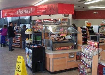 Photo by Lisa Carolin. Inside the new Speedway gas station.